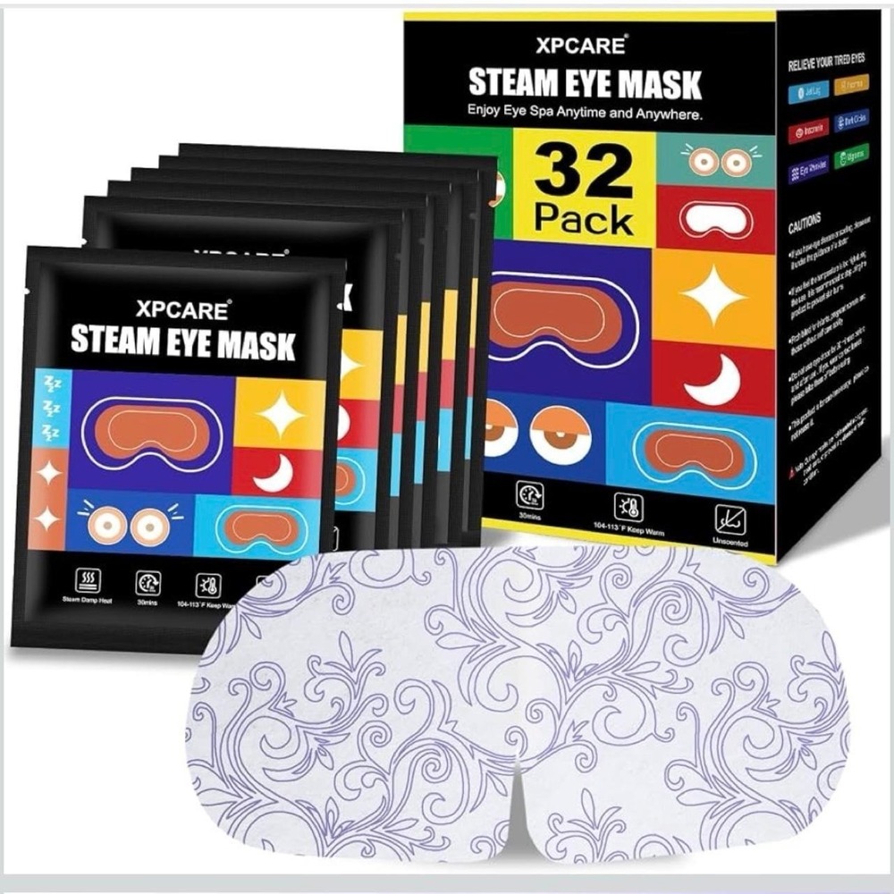 XPCARE Self-heating Steam Eye Masks - 32 Packs Unscented - Picture 1 of 8